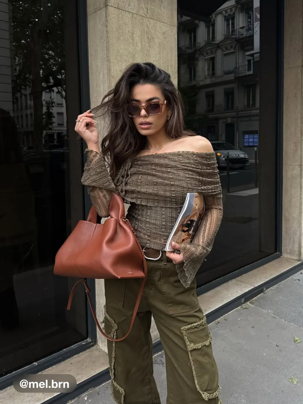 Lace Off-shoulder Drawstring Asymmetrical Hem Top