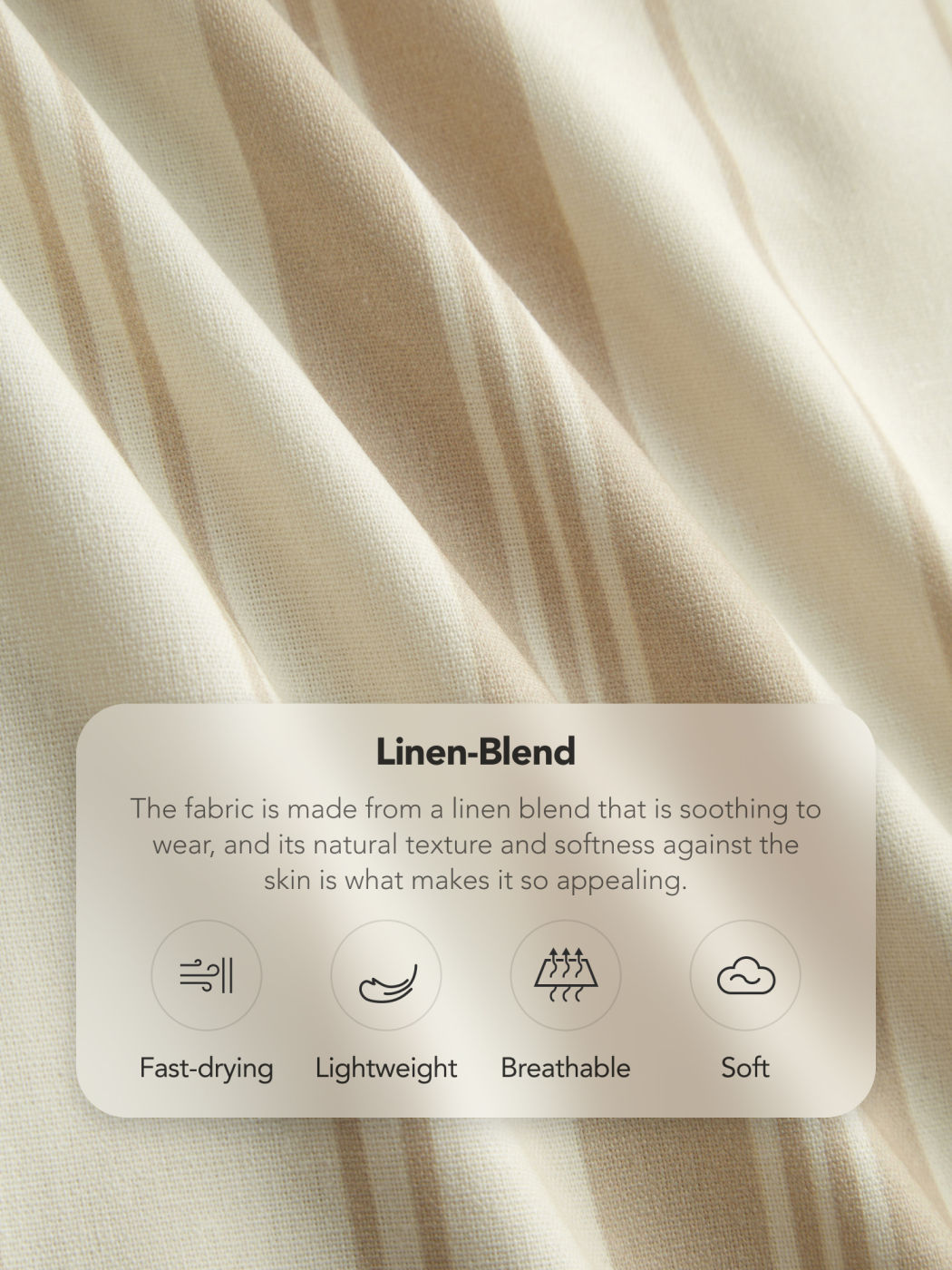 Linen-blend Mid Rise Stripe Split A-line Maxi Skirt
