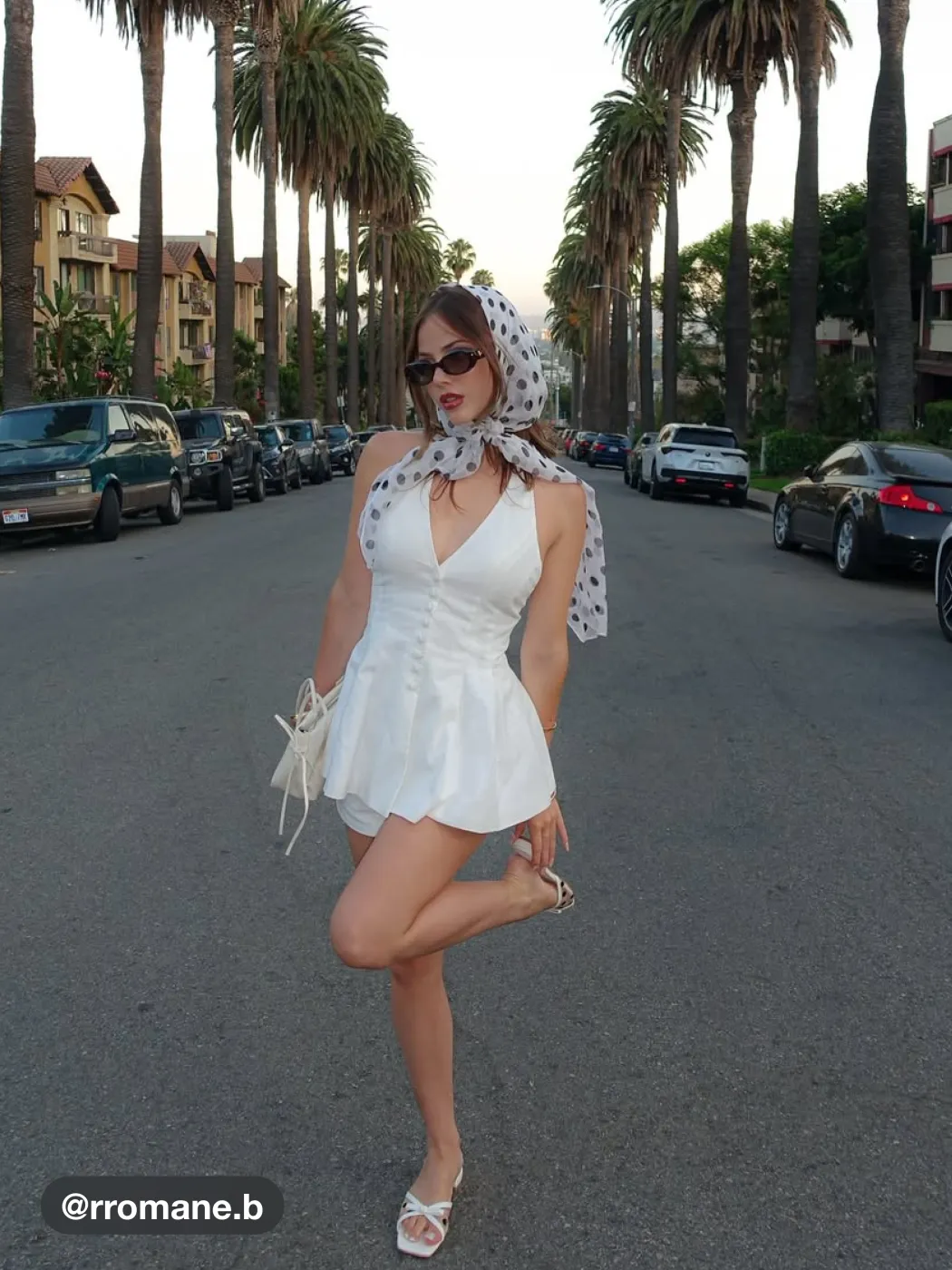 V-neck Button Halter Top & Shorts Set