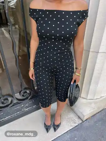 Capri elasticizzati a pois