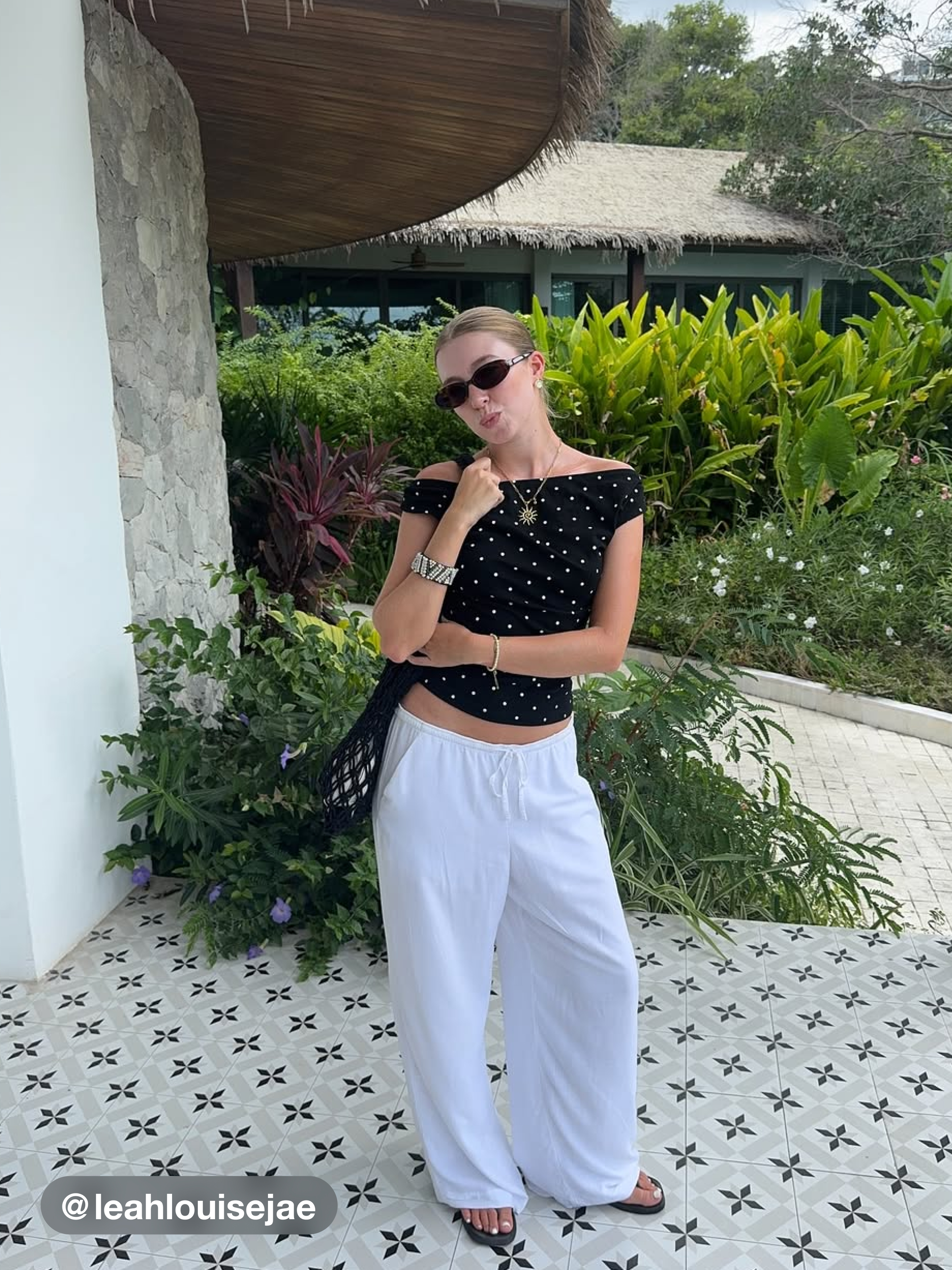 Cotton-blend Off-shoulder Polka Dot Ruched Top