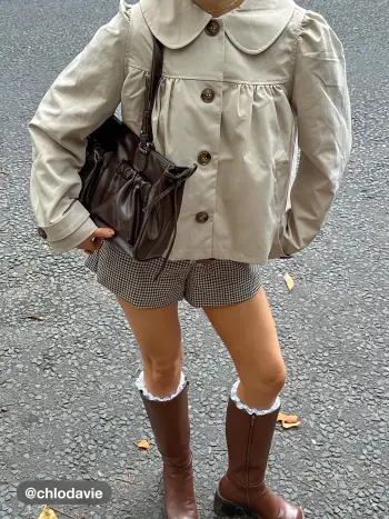 Giacca oversize arricciata con colletto alla Peter Pan