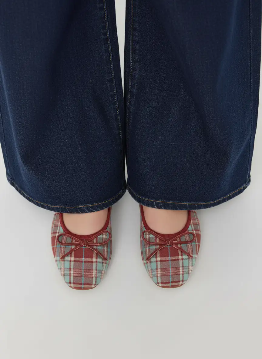 Bowknot Decor Square Toe Ballet Mary Jane Flats For Daily Casual Vacation