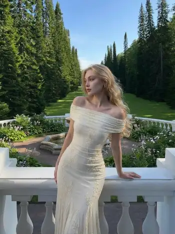 Satin Cowl Neck Solid Ruffle Hem Maxi Dress