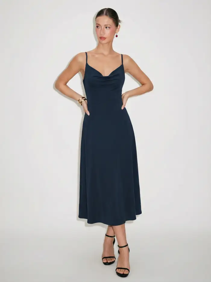 cider dress blue Cider Mill Denim Dress main image 1