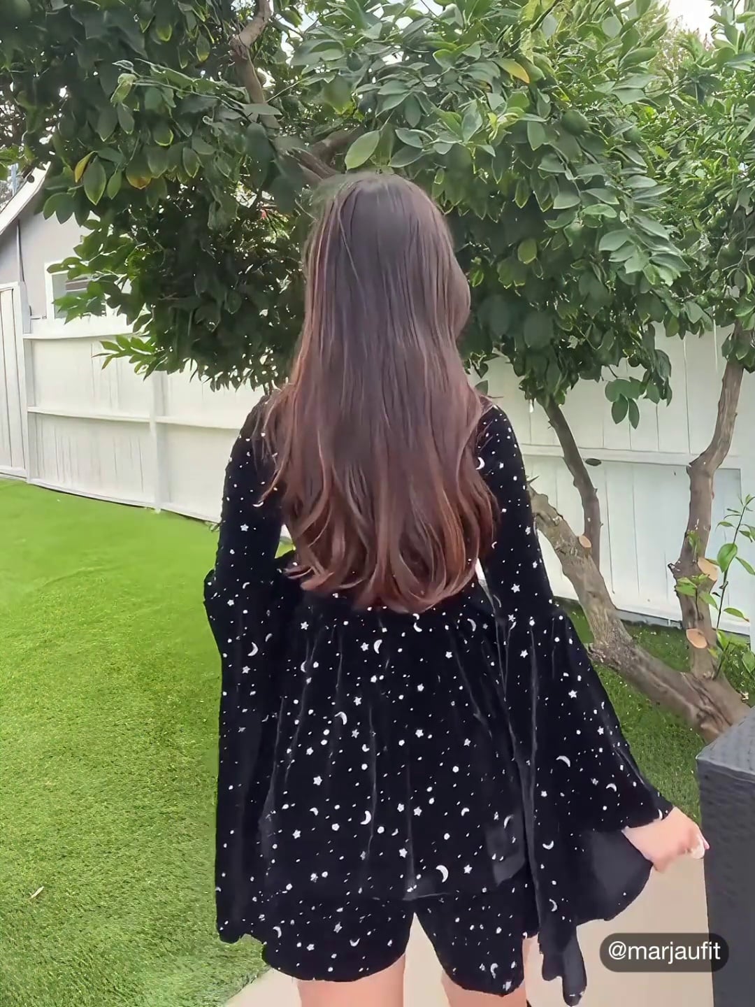 velvet star pattern bell sleeve short dress Halloween Graduation Dress Grad Dresses Party Dress For Party New Years Holiday Dress Valentine Wuthering Romance Velvet Velvet Star Pattern Bell Sleeve Short Dress For Date Wedding Holiday